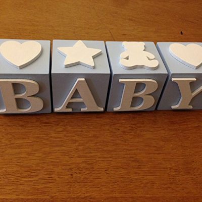 Blue Baby Name Blocks