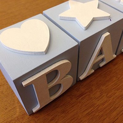 Blue Baby Name Blocks